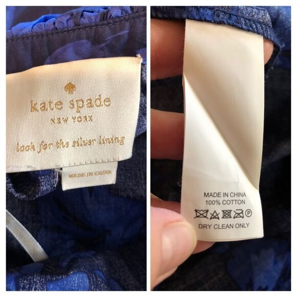 Kate Spade Hibiscus Off the Shoulder Cotton Dress - Picture 7 of 8